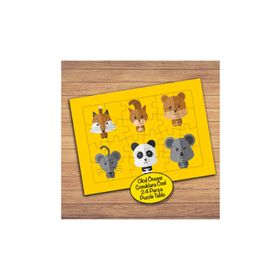 PZ184 Hayvanları Tanıyalım Çocuklara Özel Puzzle Yapboz Tablo