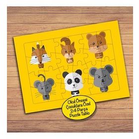 PZ184 Hayvanları Tanıyalım Çocuklara Özel Puzzle Yapboz Tablo
