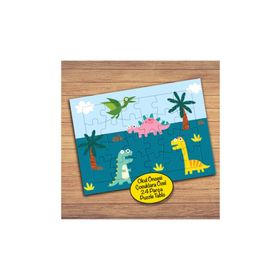PZ194 Ağaçlar Ve Dinazorlar Çocuklara Özel Puzzle Yapboz Tablo