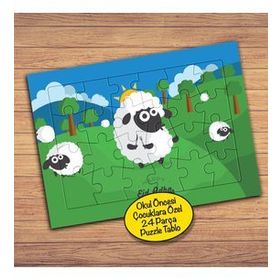 PZ199 Otlayan Sevimli Koyunlar Çocuklara Özel Puzzle Yapboz Tablo