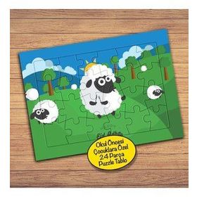 PZ199 Otlayan Sevimli Koyunlar Çocuklara Özel Puzzle Yapboz Tablo