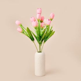 Q-Art 38 cm Açık Pembe Manolya Yapay Çiçek