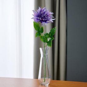 Q-Art Dekoratif Dahlia 64 cm Mor Yapay Çiçek