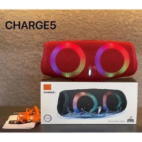 Qasul Charge 5 Rgb Kırmızı Led Işıklı Su Geçirmez Taşınabilir Bluetooth Hoparlör