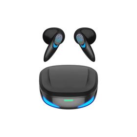 Qasul G10 Beyaz Siyah BT 5.2 Düşük Gecikmeli Kablosuz Dokunmatik Su Geçirmez Bluetooth Oyuncu Kulaklığı