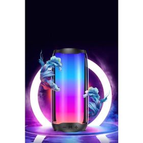 Qasul Pluse 5 Siyah Taşınabilir Rgb Ledli Bluetooth Hoparlör