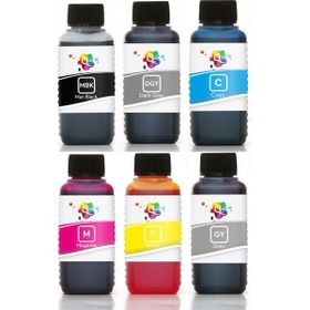 Qc HP Designjet T7100 Yazıcı Uyumlu Mürekkebi PRO Serisi 100 ml PRO Set 6 Renk Kartuş