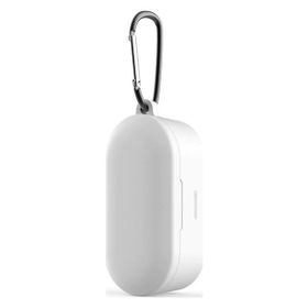 Qcy T1s/t2c Beyaz Bluetooth Kulaklık İçin Silikon Koruma Kılıf+ Anahtarlık
