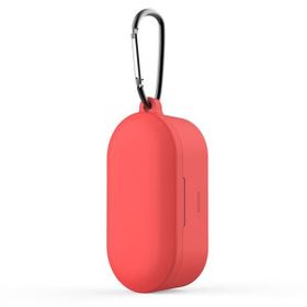Qcy T1s/t2c Kırmızı Bluetooth Kulaklık İçin Silikon Koruma Kılıf+ Anahtarlık