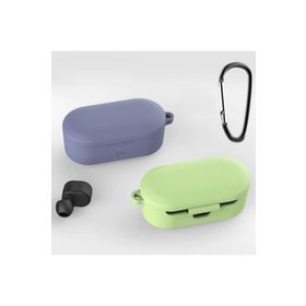 Qcy T1s/t2c Mor Bluetooth Kulaklık İçin Silikon Koruma Kılıf+ Anahtarlık