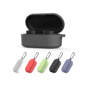 Qcy T1s/t2c Mor Bluetooth Kulaklık İçin Silikon Koruma Kılıf+ Anahtarlık
