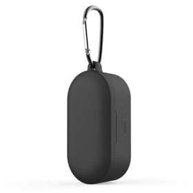 Qcy T1s/t2c Siyah Bluetooth Kulaklık İçin Silikon Koruma Kılıf+ Anahtarlık