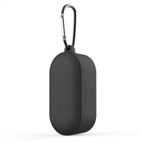 Qcy T1s/t2c Siyah Bluetooth Kulaklık İçin Silikon Koruma Kılıf+ Anahtarlık