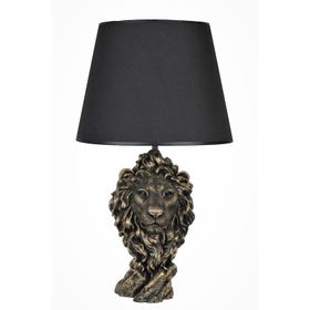 Qdec Aslan Gold Siyah Abajur