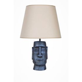 Qdec Cobalt Bej Modern Dizayn Moai Abajur