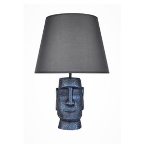 Qdec Cobalt Gri Modern Dizayn Moai Abajur