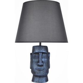 Qdec Cobalt Gri Modern Dizayn Moai Abajur