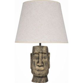 Qdec Gold Krem Modern Dizayn Moai Abajur