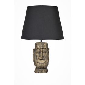 Qdec Gold Siyah Modern Dizayn Moai Abajur