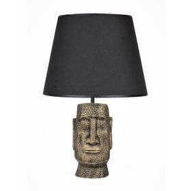 Qdec Gold Siyah Modern Dizayn Moai Abajur
