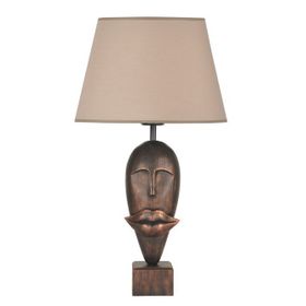 Qdec Modern Dizayn Bakır Bej Afrika Abajur
