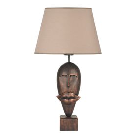Qdec Modern Dizayn Bakır Bej Afrika Abajur