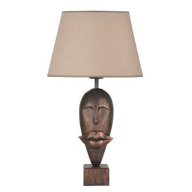 Qdec Modern Dizayn Bakır Bej Afrika Abajur