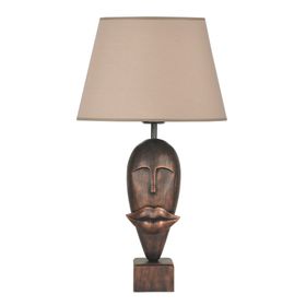 Qdec Modern Dizayn Bakır Bej Afrika Abajur