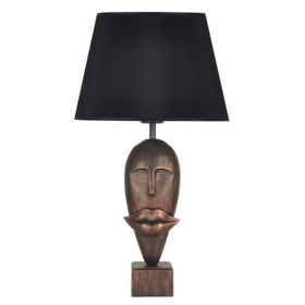Qdec Modern Dizayn Bakır Siyah Afrika Abajur