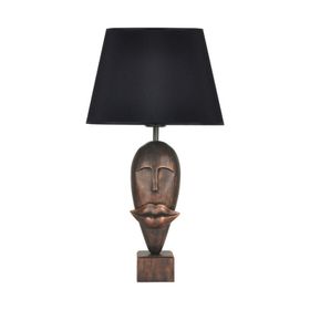 Qdec Modern Dizayn Bakır Siyah Afrika Abajur