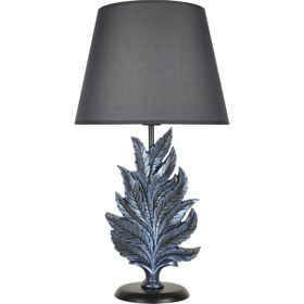 Qdec Modern Dizayn Cobalt Gri Yaprak Abajur