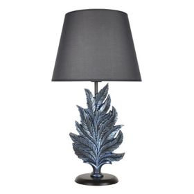 Qdec Modern Dizayn Cobalt Gri Yaprak Abajur