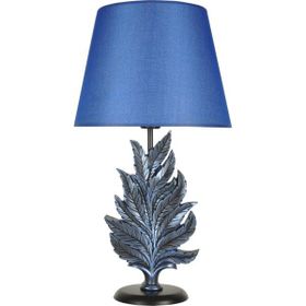 Qdec Modern Dizayn Cobalt Mavi Yaprak Abajur
