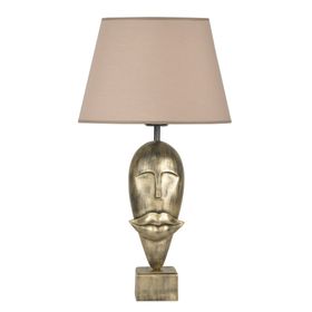 Qdec Modern Dizayn Gold Bej Afrika Abajur