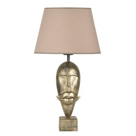Qdec Modern Dizayn Gold Bej Afrika Abajur