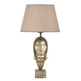 Qdec Modern Dizayn Gold Bej Afrika Abajur
