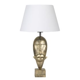 Qdec Modern Dizayn Gold Beyaz Afrika Abajur