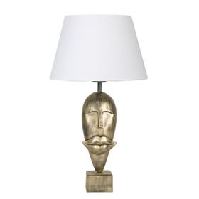 Qdec Modern Dizayn Gold Beyaz Afrika Abajur