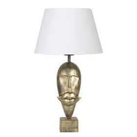 Qdec Modern Dizayn Gold Beyaz Afrika Abajur