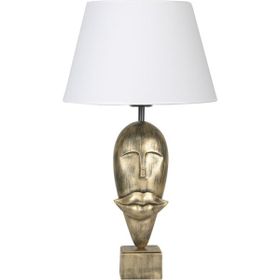 Qdec Modern Dizayn Gold Beyaz Afrika Abajur