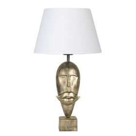 Qdec Modern Dizayn Gold Beyaz Afrika Abajur