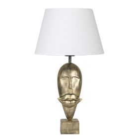 Qdec Modern Dizayn Gold Beyaz Afrika Abajur
