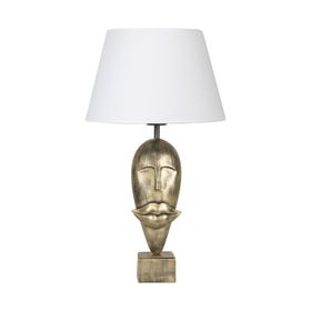 Qdec Modern Dizayn Gold Beyaz Afrika Abajur