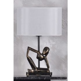 Qdec Modern Dizayn Gold Beyaz İnsan Abajur