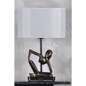 Qdec Modern Dizayn Gold Beyaz İnsan Abajur