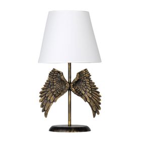 Qdec Modern Dizayn Gold-Beyaz Melek Abajur