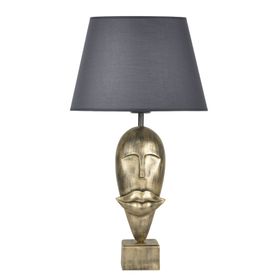 Qdec Modern Dizayn Gold Gri Afrika Abajur
