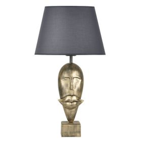 Qdec Modern Dizayn Gold Gri Afrika Abajur