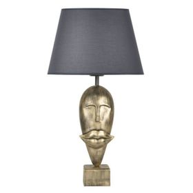 Qdec Modern Dizayn Gold Gri Afrika Abajur