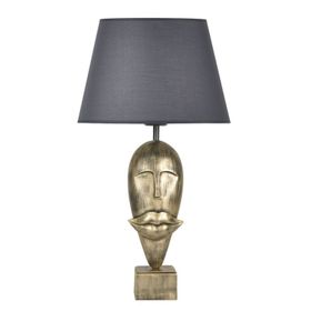 Qdec Modern Dizayn Gold Gri Afrika Abajur